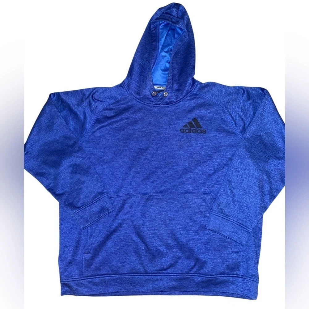 ADIDAS Training Climalite Men’s Pullover Hoodie Mystic Ink Blue (Royal) Size 2XL